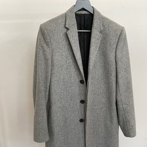 COS Men's Tailored Coat Grey Wool